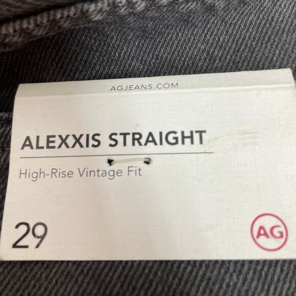 AG Adriano Goldschmied Alexxis Vintage Straight Jean 90's Faded Black Sz 29 NWT - Picture 3 of 10